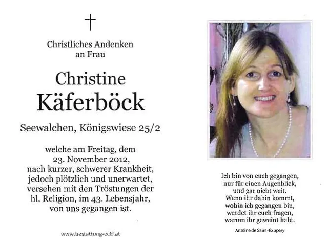 Begräbnis Christine Käferböck