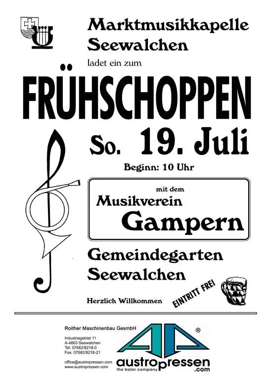 Frühschoppen der MMK Seewalchen
