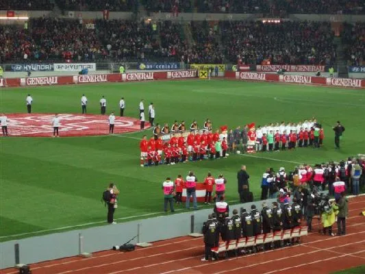 Fußballspiel Österreich - Holland