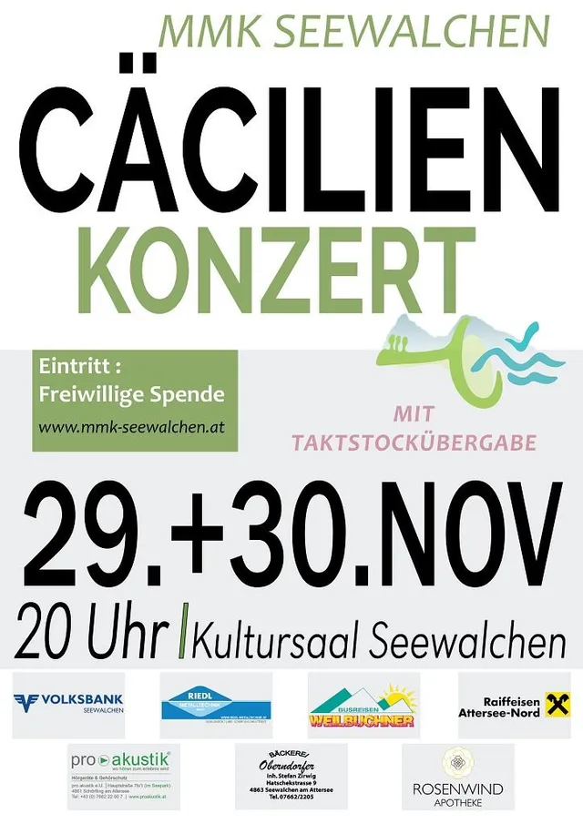 Proben für das Cäcilienkonzert